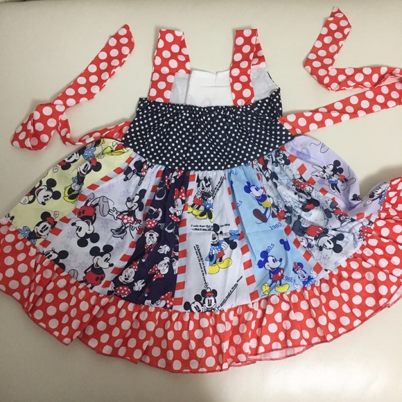 Minnie Mouse Mickey Mouse Cute Twirl Dress - Picture 8 of 11